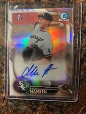 Alec Hansen RC 2016 Bowman Chrome Draft DP Autographs Refractor #CDAAH #'D /499