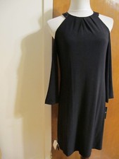 Lauren Ralph Lauren Womens Black Lined Evening Cutout A-line Dress 