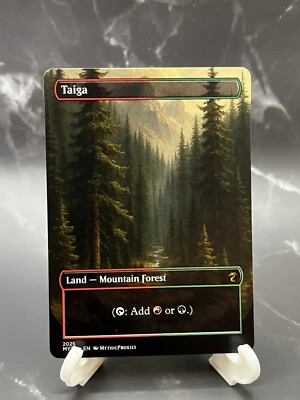 Taiga Dual Land High Quality Altered Art Custom Playtest Proxy