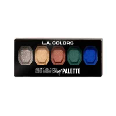 L.A. Colors Shimmer Eye Palette Assorted Colors  5 colors  CES698 Bright