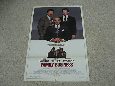 Family Business movie poster, 1989, 27x41 inches, Connery Hoffman ...