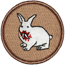 Killer Rabbit Patrol Patch - 2" Round Embroidered Patch (016)