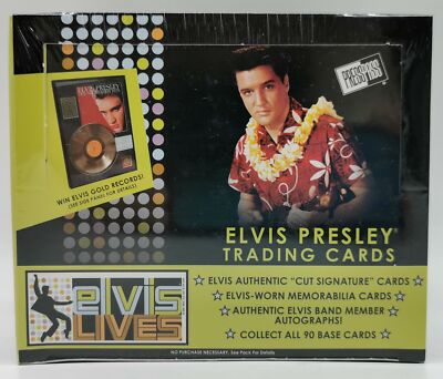 Elvis lives Trading Card Box, Sealed OVP 24-Pack Box Elvis Presley