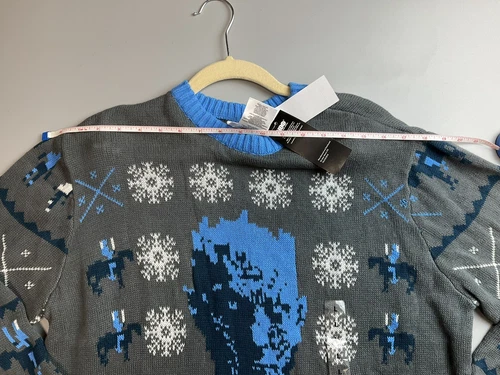 Game of Thrones Ugly Christmas Sweater Silent Night King NWT Size L