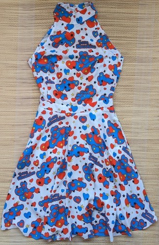 Love Moschino Abito Donna Scollo a V Taglia 8UK/40IT - All over Logo Cuori - Foto 4 di 14