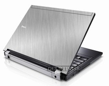 BRUSHED ALUMINUM Vinyl Lid Skin Cover fits Dell Latitude E6500 Laptop