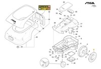 Originaler Radabdeckung FüR Stiga MäHroboter Stig 600 - Stig 1200 322110855/0