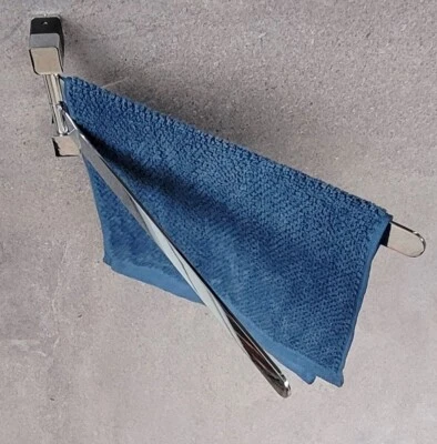 OBI ORTA Porte-Serviettes à 2 Bras Pivotant 40cm Chrom Bois 1 Pièce 40 cm - Photo 1/4
