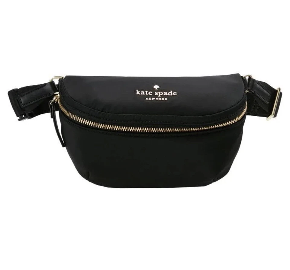 Kate Spade New York Watson Lane - Betty 尼龙皮带包 - 黑色 二手状况完好 — 第 3/4 张图片