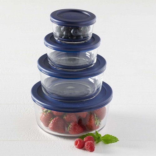 4-Pc Glass Food Storage Containers Not Stain/absorb Odor Microwave-safe W/ Lid - Bild 11 von 11