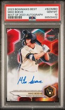 2023 Bowman's Best Mike Boeve Auto #B23MBO Milwaukee Brewers PSA 10 Pop 2