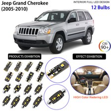 Led Light Bulbs Interior Light Kit White For Wk 2005-2010 Jeep Grand Cherokee
