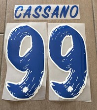 KIT PERSONALIZZAZIONE NOME NUMERO MAGLIA CALCIO SAMPDORIA 16/17 CASSANO 99