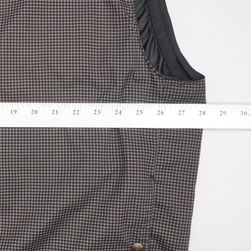 FOOTJOY DRYJOYS Half Zip Lined Wind Rain Golf Vest Jacket Houndstooth Mens XL - Picture 9 of 10