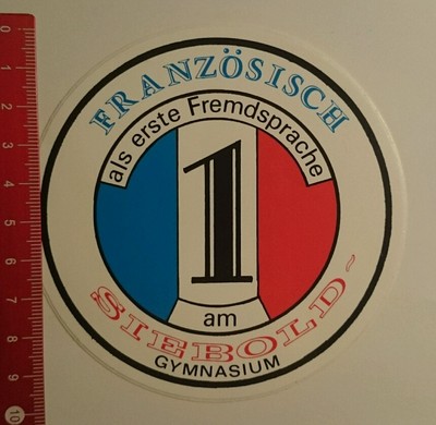 Sticker/Decal: Siebold Gymnasium French as First Foreign Language (160816108)