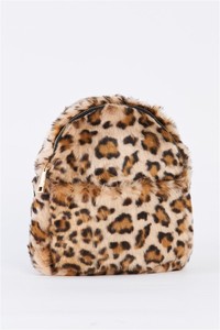 fuzzy backpack purse