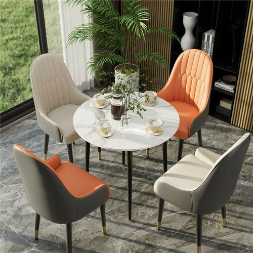 2X Modern Dining Chair Lounge Accent Chairs Comfortable Leather Seating Kitchen - Picture 6 of 16