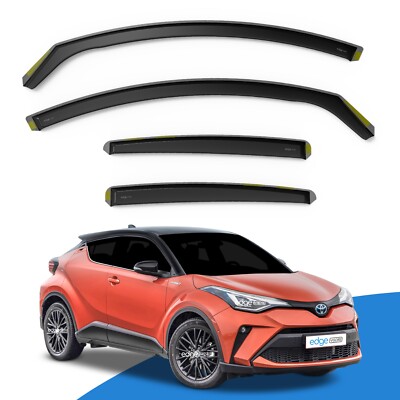 TOYOTA C-HR 2016-2023 5 Door CHR SUV Wind Deflectors 4pc Edgevisors Tinted