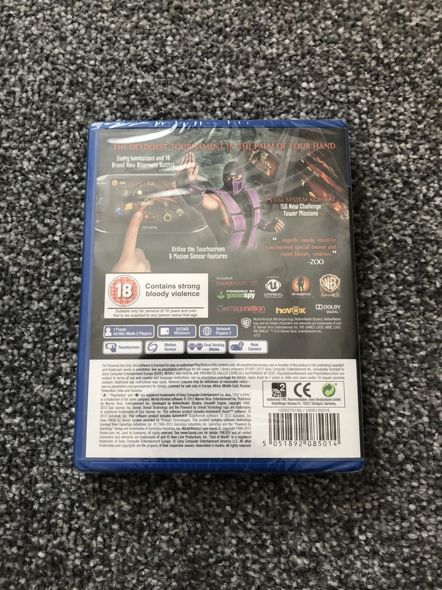 Mortal Kombat PlayStation PS Vita Game New And Sealed | eBay