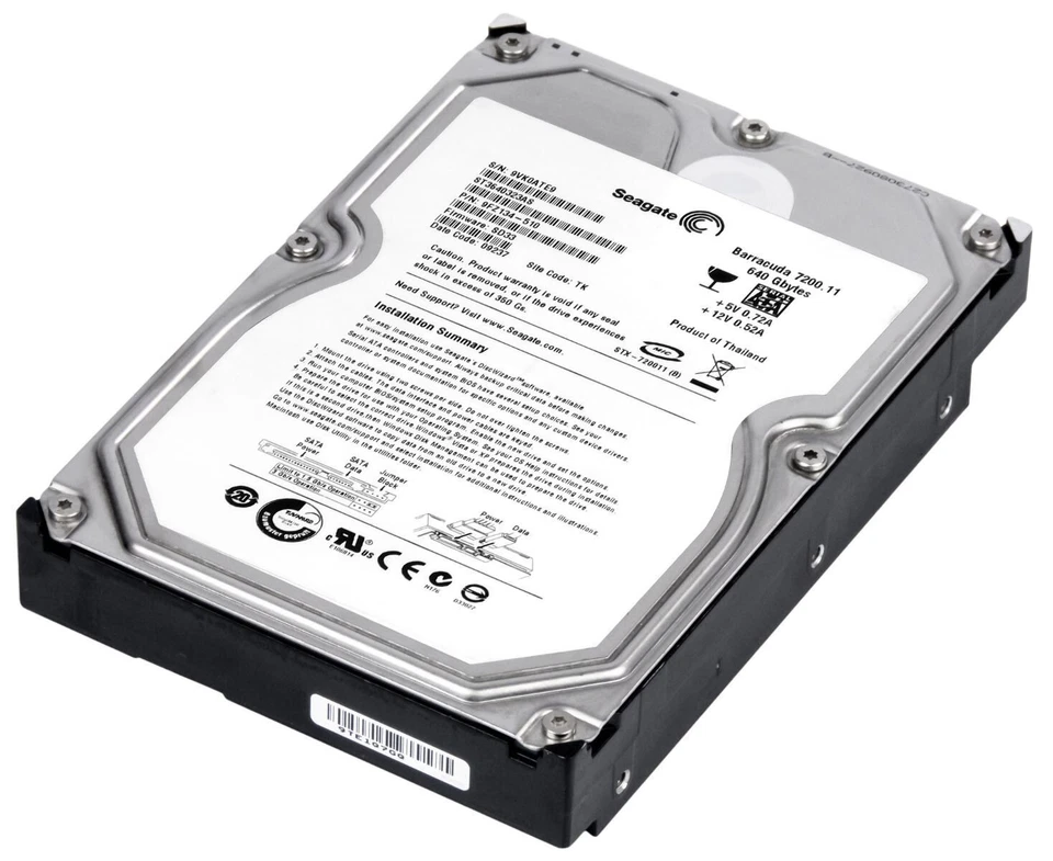 Hard Drive Seagate barracuda 7200.11 ST3640323AS 640GB 7.2K 32MB SATA II 3.5 " - Image 3 of 3