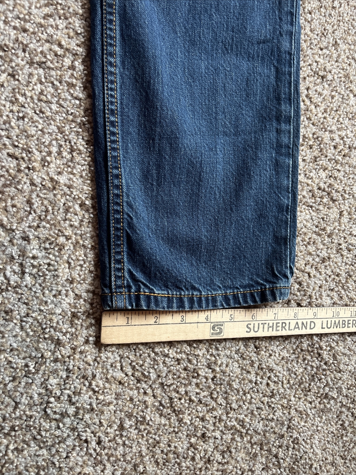 Levi's Jeans Mens 31x30 Actual 31 X 29 Blue 504 Straight Leg Denim - View 10