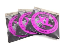 D'Addario Guitar Strings 3 Sets Pure Nickel Electric Guitar Strings EPN120