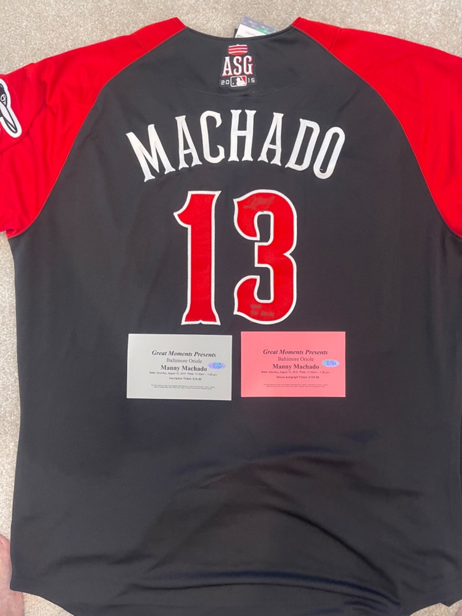 manny machado signed all star jersey