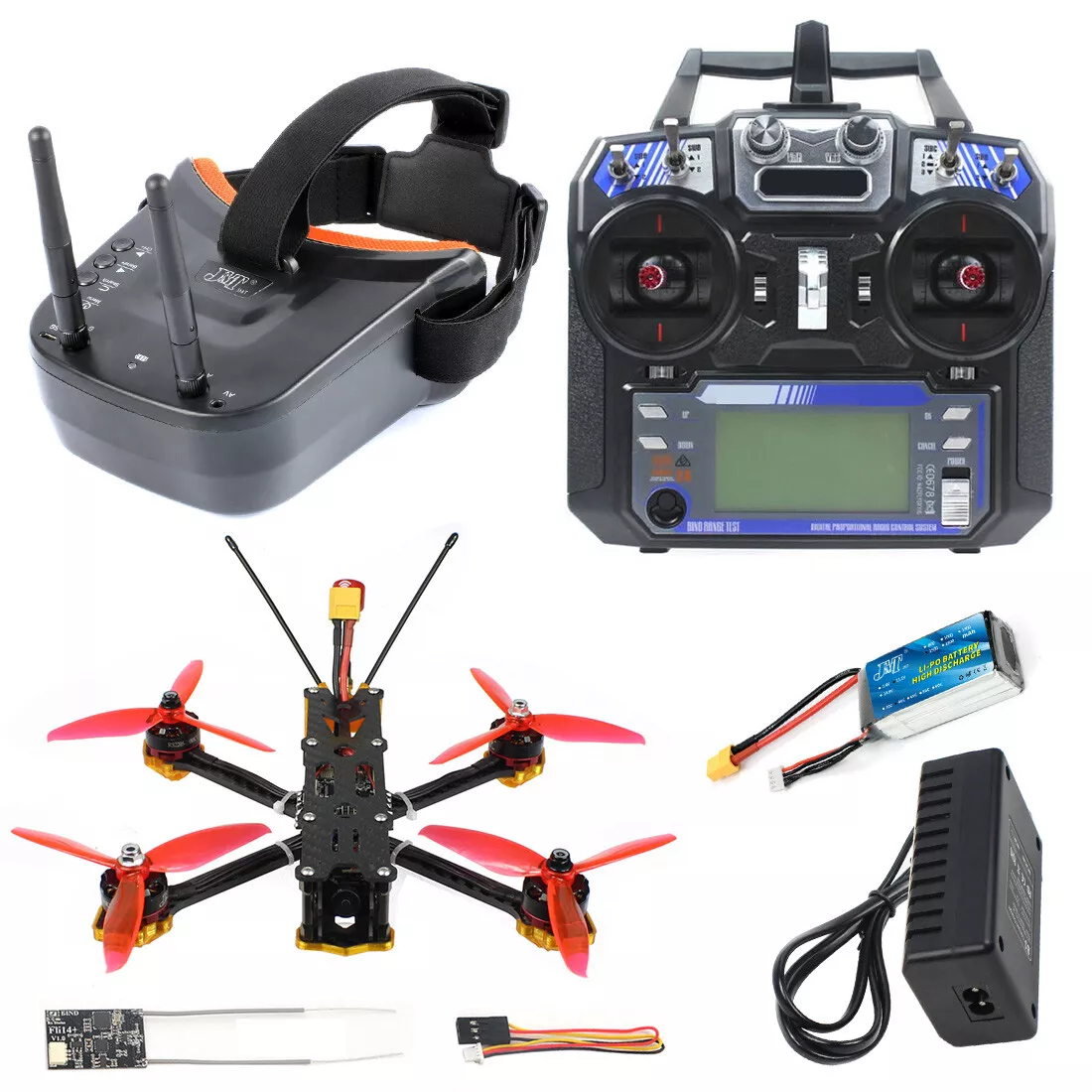 JMT F220 220mm Wheelbase 3-4S 5inch FPV Drone Kit w/ Razer Micro 1200TVL  Camera