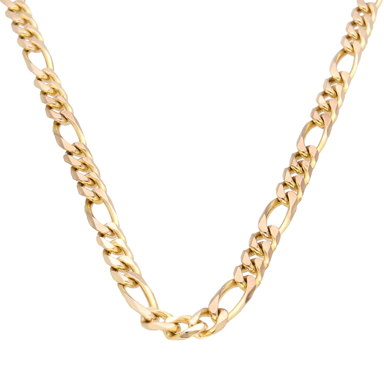 9Carat Yellow Gold 19.75"" Figaro Chain/ Necklace (3mm Wide)