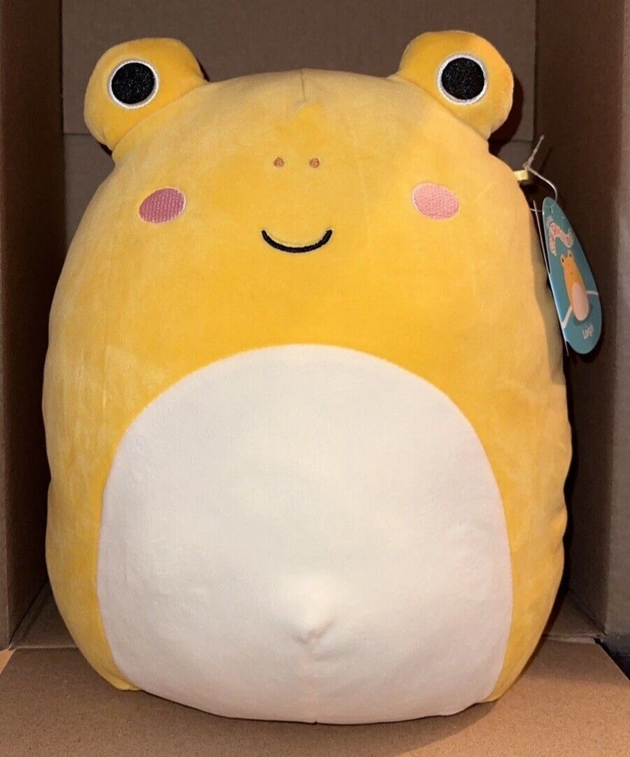 Squishmallow 12 Leigh the Yellow Toad Frog Plush NEW