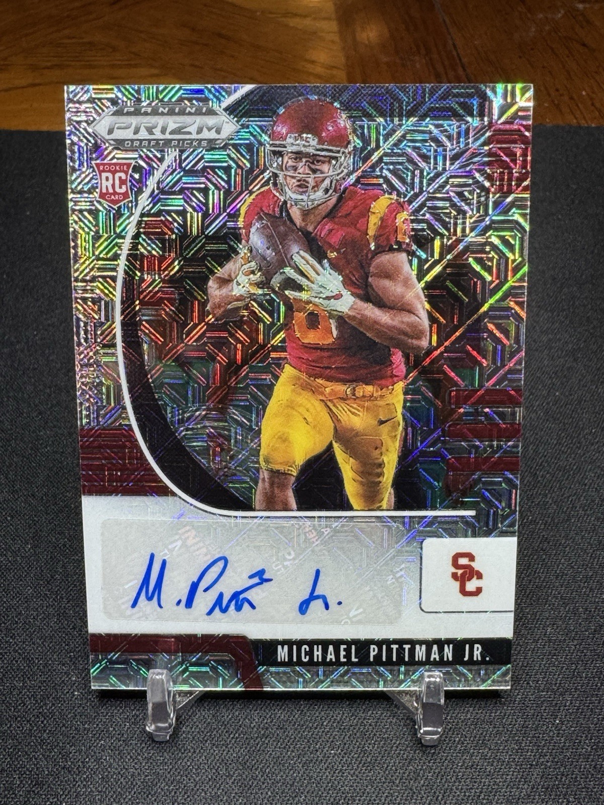 2020 Prizm Draft Picks Football Michael Pittman Jr Mojo Prizm Auto /49 RC #145