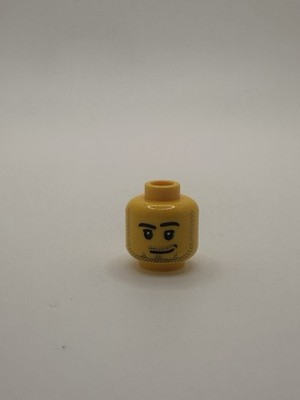 LEGO Minifigure Head Male Smirk w/ Stubble Beard Pattern 