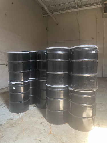 Steel Open Head Transport Drums, Various Sizes (LOCAL PICKUP ONLY)