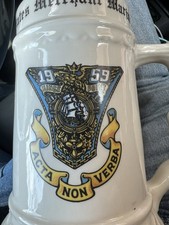1959 United States Merchant  Marine Academy Kings Point Ceramic Beer Stein Mug