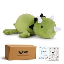 Weighted Dinosaur Plush, Weighted Dinosaur Stuffed Medium 13.8 Inch Green