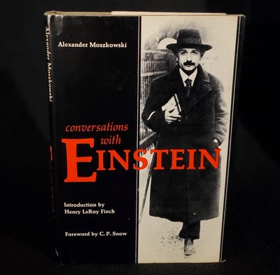 Conversations with Einstein Hardcover Alexander Moszkowski 1973 Hardcover DJ