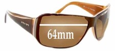 SFx Replacement Sunglass Lenses fits Prada SPR09G - 64mm Wide