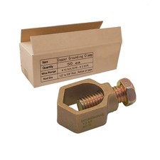 50PCS Pack Copper Ground Rod Clamp, Great for 1/2  - 5/8    Grounding Rod