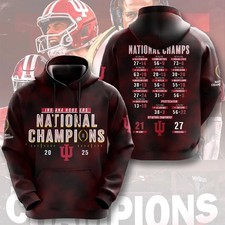 Indiana 1Hoosier Football 2025 National Champions 3D Hoodie Unisex Style2