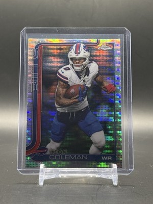 2025 Topps Chrome #30 Keon Coleman Pulsar Refractor