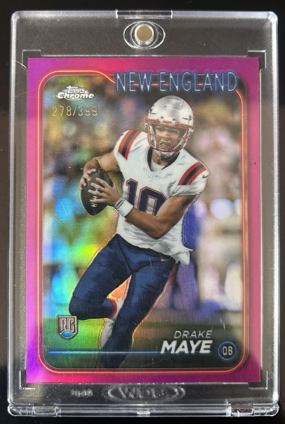 2024 Topps Chrome - Rookies Drake Maye #203 Magenta/399(RC)🔥🔥🔥