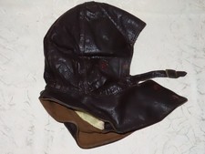 Lederhaube Fliegerhaube Deutsch 2 WK  !Gr.57- wohl Militärisch