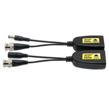 BNC To POE Adapter Balun Connector Twisted Pair Transmitter For Surveillance