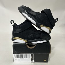 Nike Air Jordan Flightclub 91 TD  Black Metallic Gold  555330-031 9C New