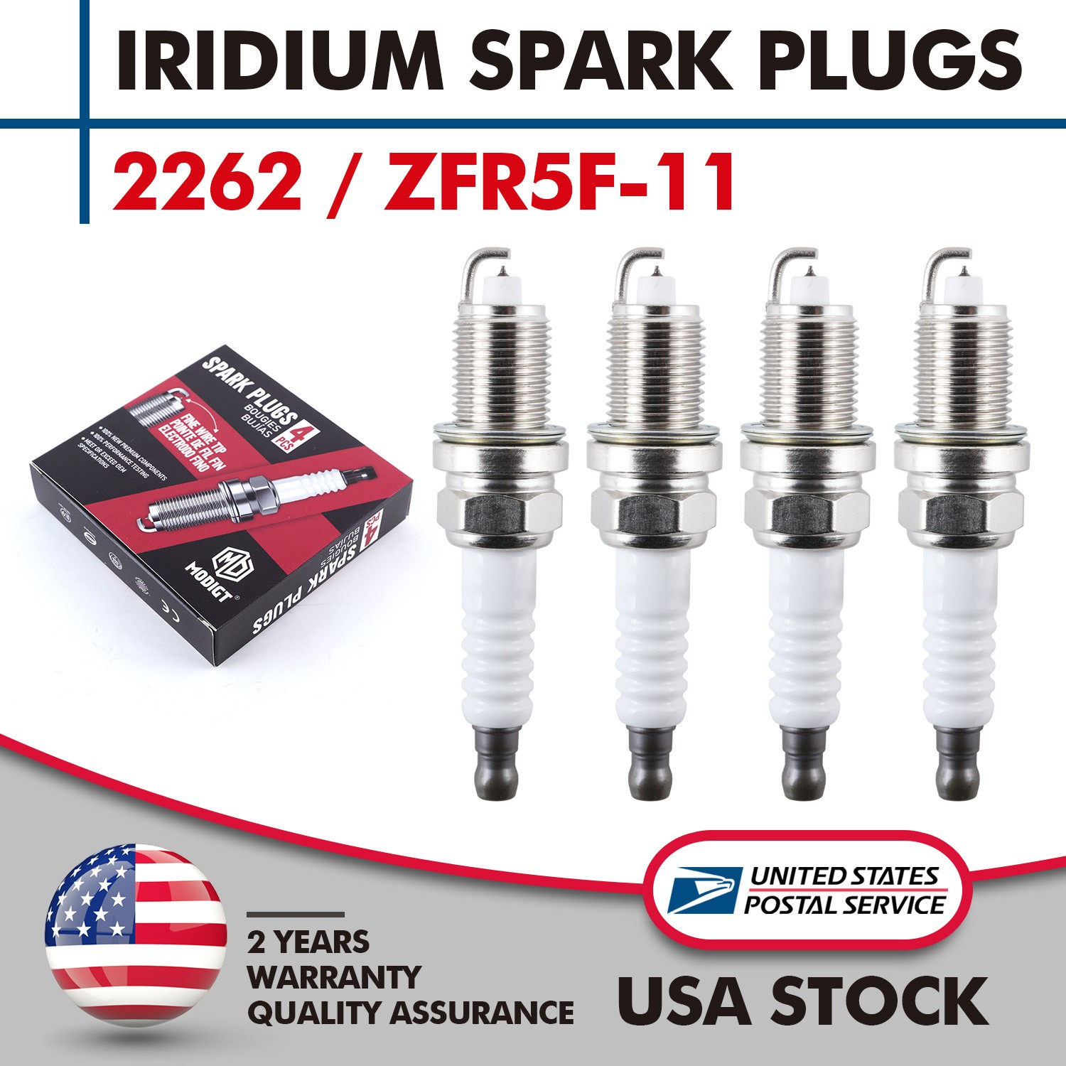 Set of 4 For NGK ZFR5F11 Spark Plug Iridium For Acura Chrysler Dodge Honda Mazda