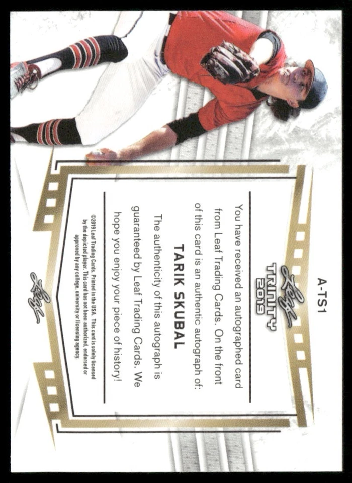 2019 Leaf Trinity Green Spectrum Auto #A-TS1 Tarik Skubal /15 - Image 2 of 2