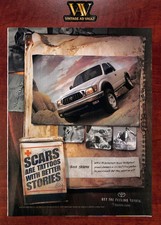 2002 Toyota Tacoma Vintage Print Ad - Scars Are Tattoos With Better Stories