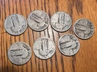 Lot Of 7 Standing Liberty Quarters No Dates