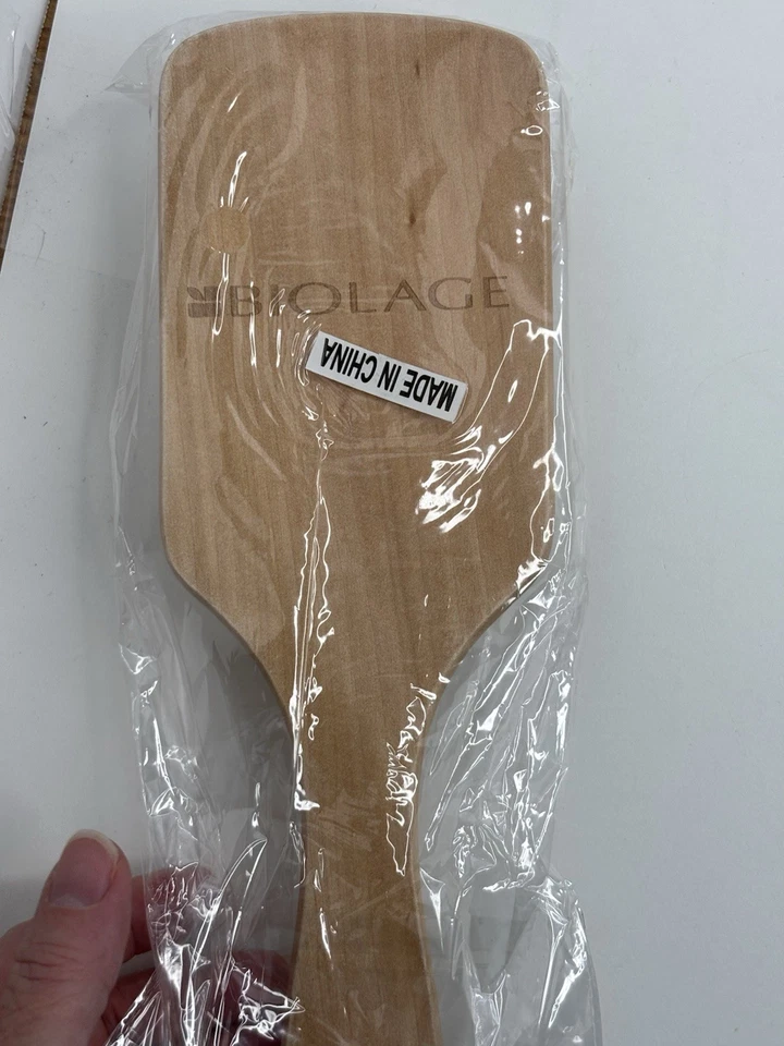 Biolage Wooden Hair Brush 10 inch x 3.25 inch Beige & White - Image 2 of 4