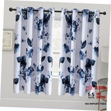 45 Inch Grommet Room Darkening Window 52"W x 45"L (Pack of 2) Blue Floral